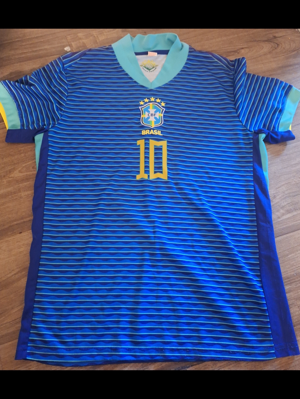 Brazil National Team #10 Blue Soccer Jersey